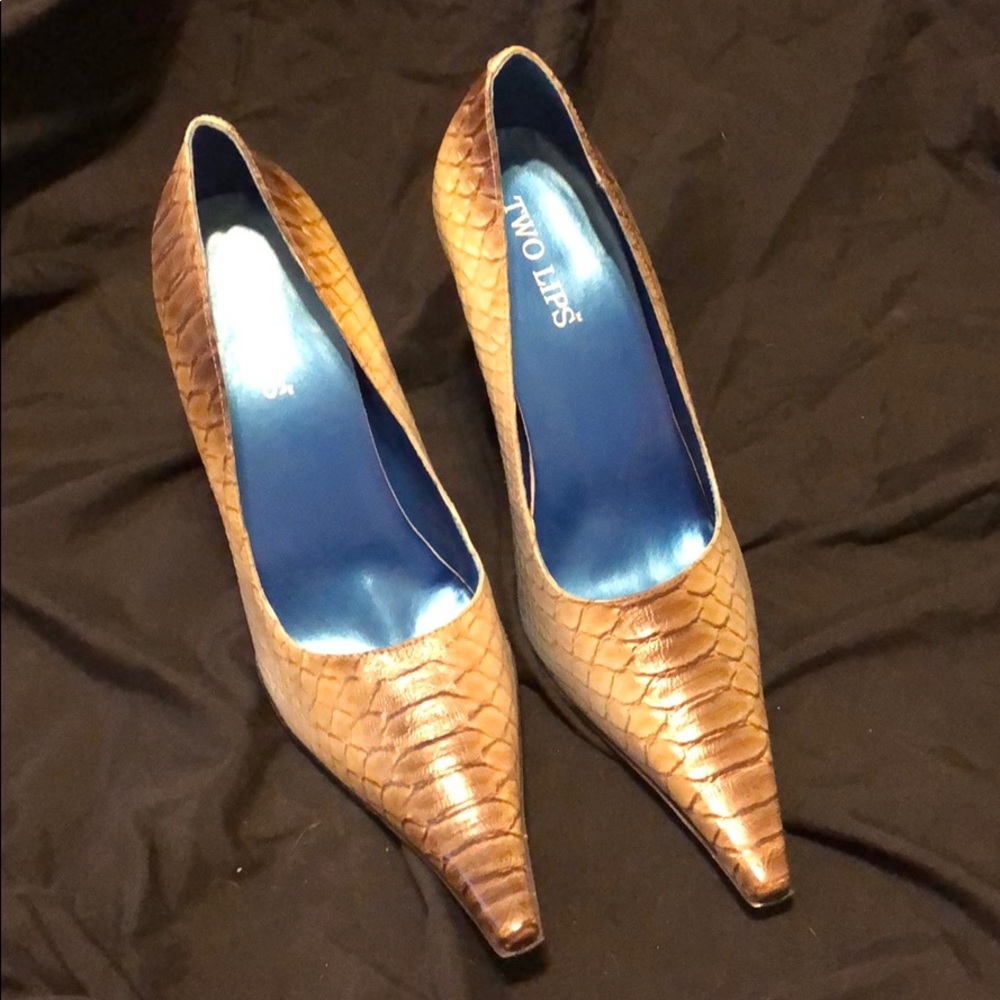 Snake print stiletto Heels - Picture 2 of 6